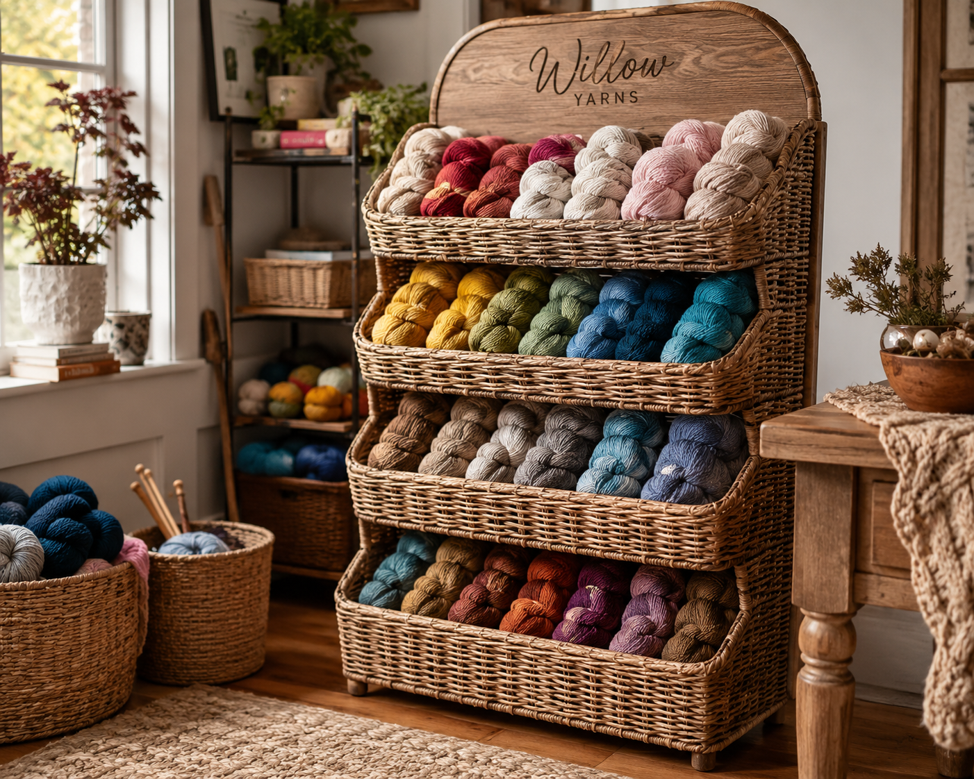 Willow Yarn Display Stand